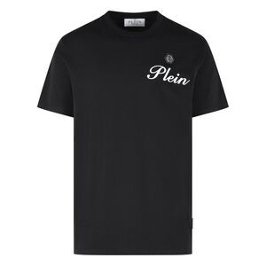 Philipp Plein Black Cotton T-Shirt Men